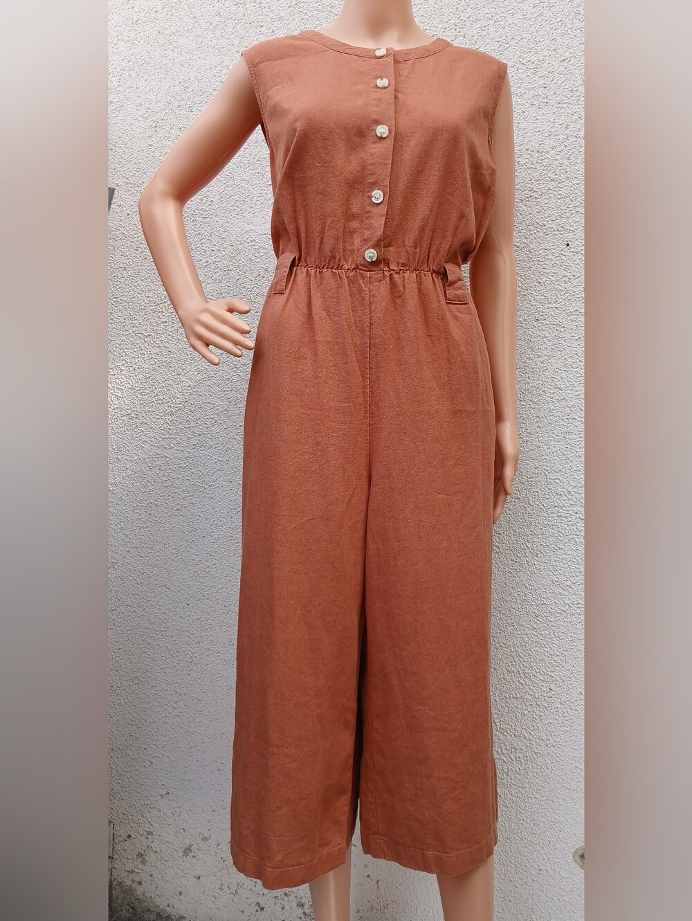 ✨ Liz Claiborne Terracotta Wide-Leg Jumpsuit – Petite XL ✨Beautiful Liz Claibo